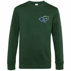SWEAT COL ROND (femme) - Qlcoaching - Vert Foret - BCW01Q