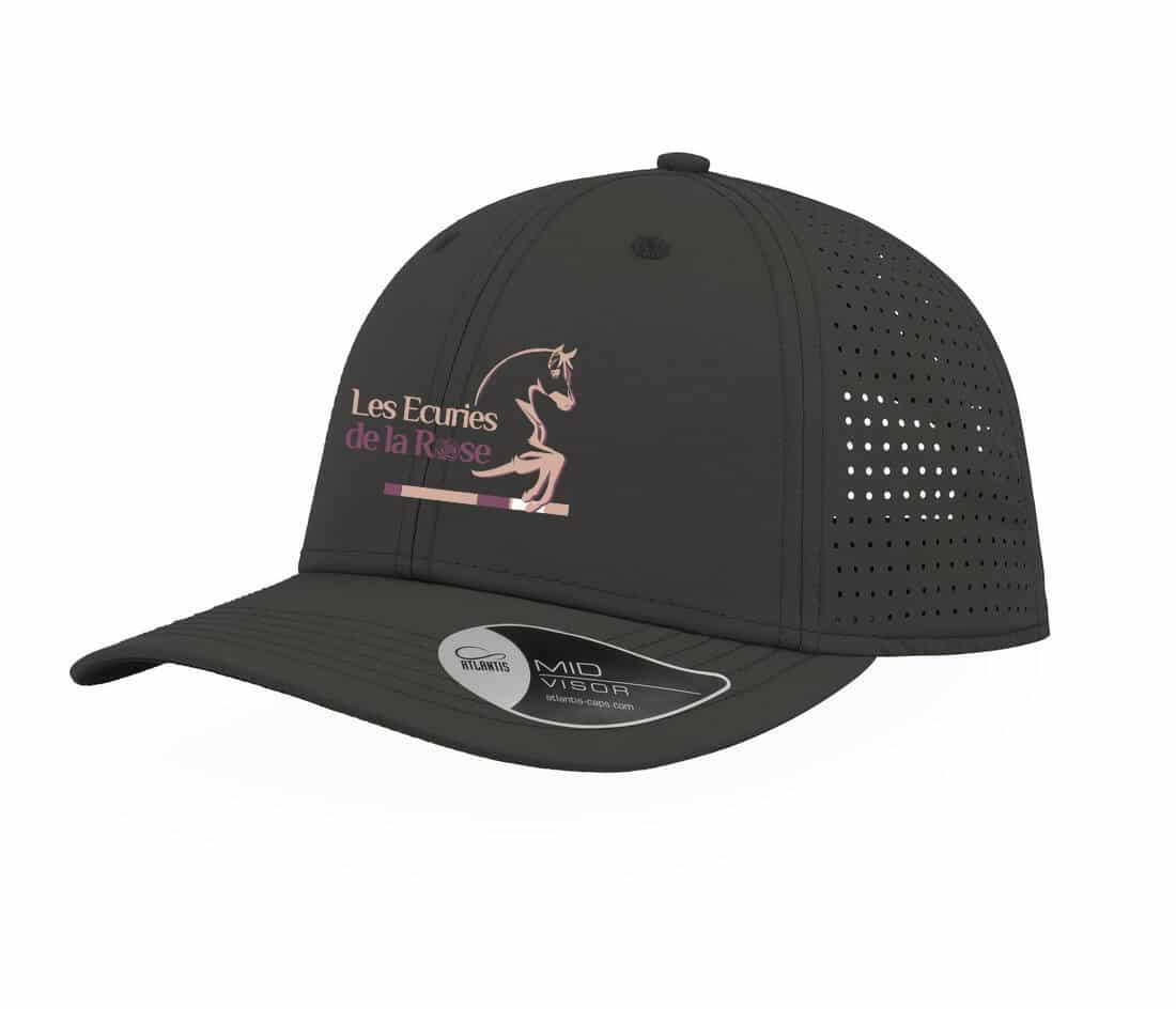 Casquette ventilée - Les écuries de la Rose (62) - Gris Anthracite - AT182