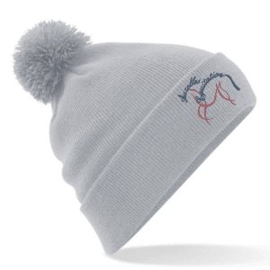 BONNET AVEC POMPOM - AUZELLES EQUITATION - Gris chiné - BF426