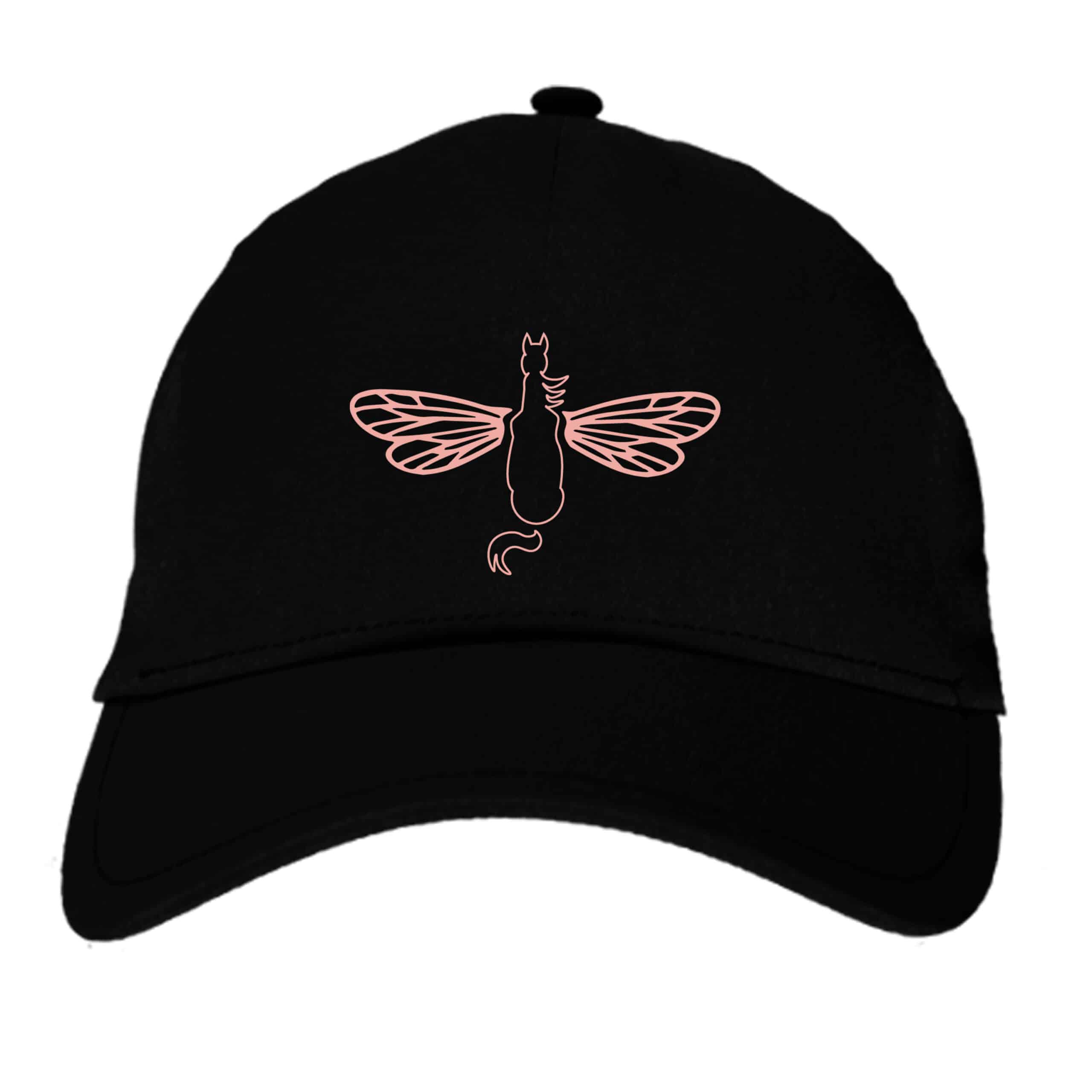 CASQUETTE - Association équestre Libellule - Noir - BF015