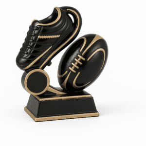 Mini trophée ballon avec rayures - 64/R34B