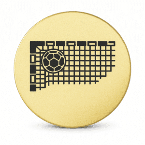 Centre aluminium autocollant Ø 50 mm Handball - CMA13A