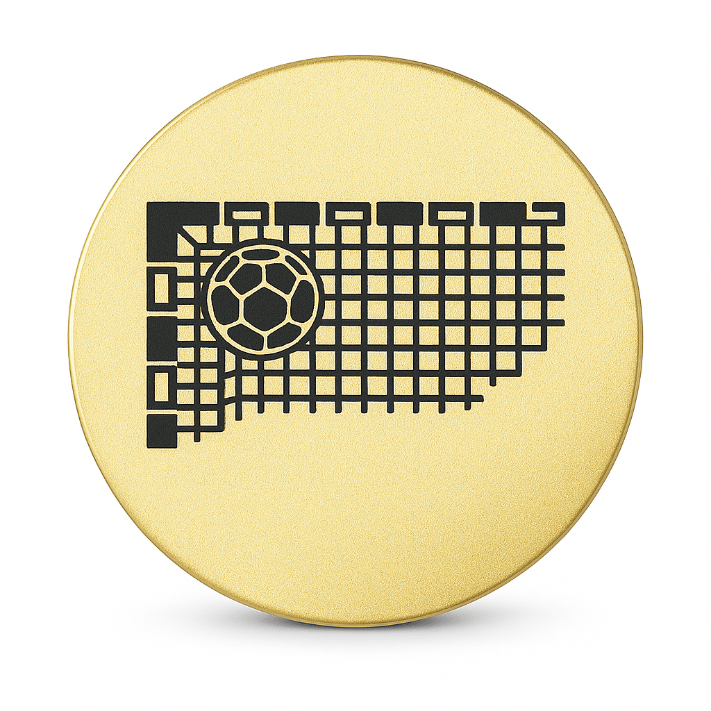 Centre aluminium autocollant Ø 50 mm Handball - CMA13A