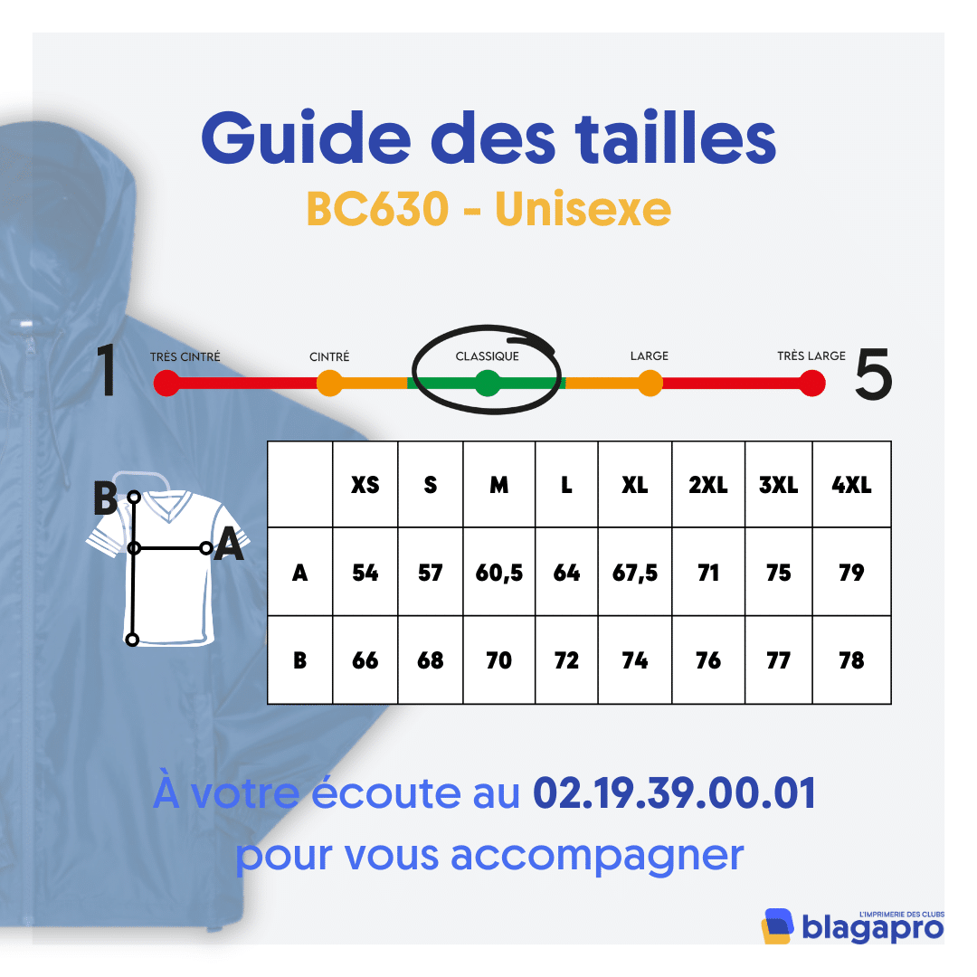 COUPE-VENT (unisexe) - Ellipse 02 - Rouge - BC630 – Image 2