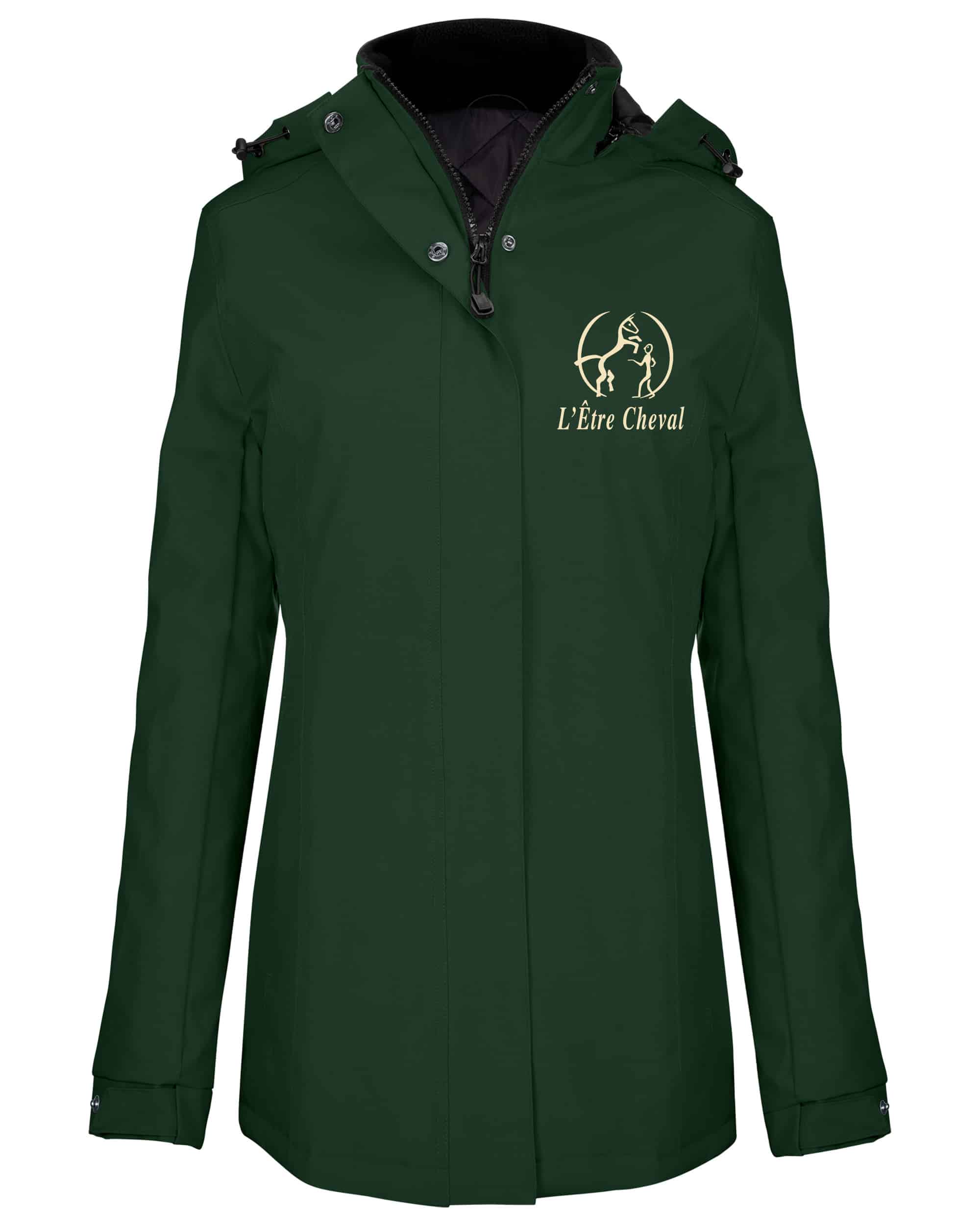 Parka (femme) - L' Être Cheval - Vert foret - K6108