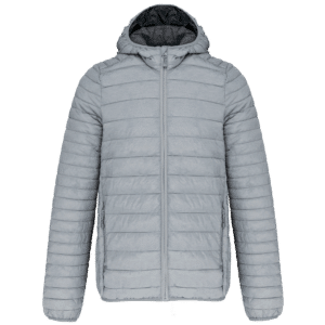 DOUDOUNE AVEC MANCHES ET CAPUCHE (homme) - AUZELLES EQUITATION - Gris chiné - K6110