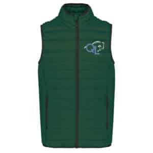 DOUDOUNE SANS MANCHES (femme) - Qlcoaching - Vert Foret - K6114