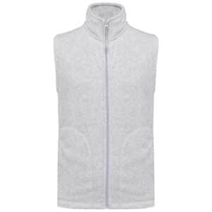 Veste micropolaire zippée sans manches (femme) – AUZELLES EQUITATION - Gris chiné - K906