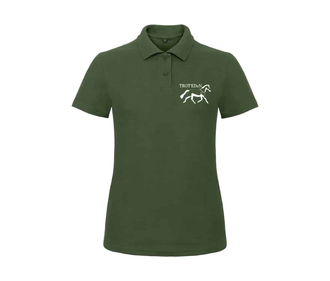 POLO (femme) - associtation TROT'EDeN - Vert Foret - BCI1F