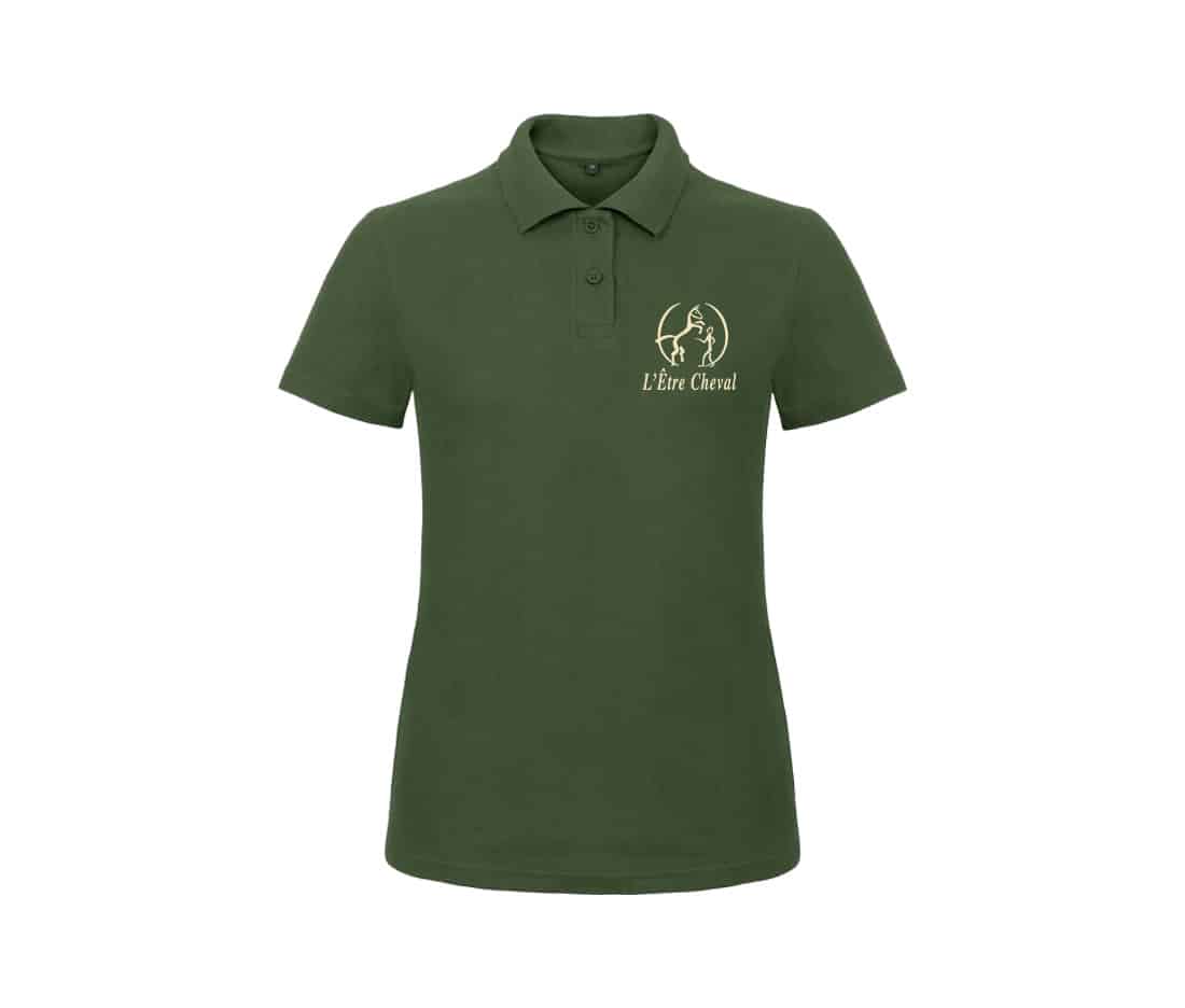 POLO (femme) - L' Être Cheval - Vert foret - BCI1F