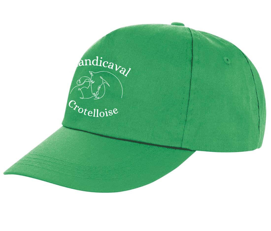 Casquette (économique) - ASSOCIATION HANDICAVAL CROTELLOISE - Vert Kelly - RC080