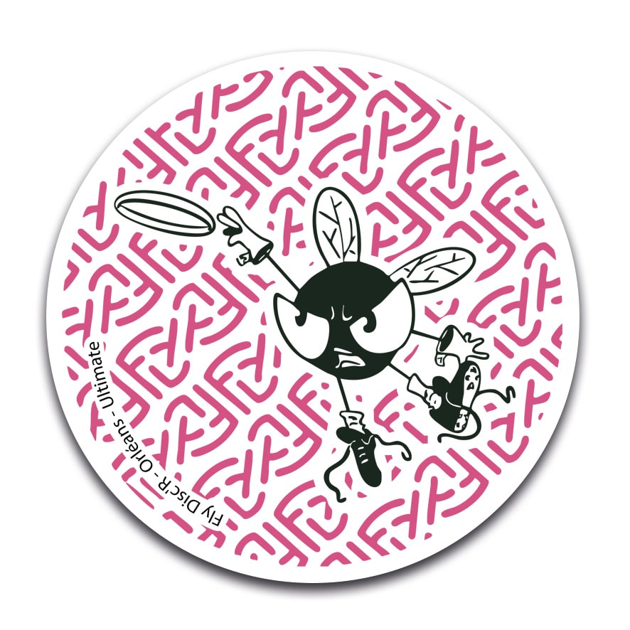 STICKER ROND - Fly disc'R - STI001