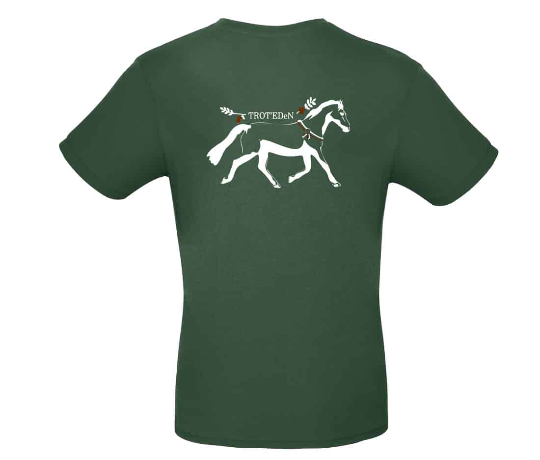 T-SHIRT (enfant) - associtation TROT'EDeN - Vert Foret - BC03TK – Image 3