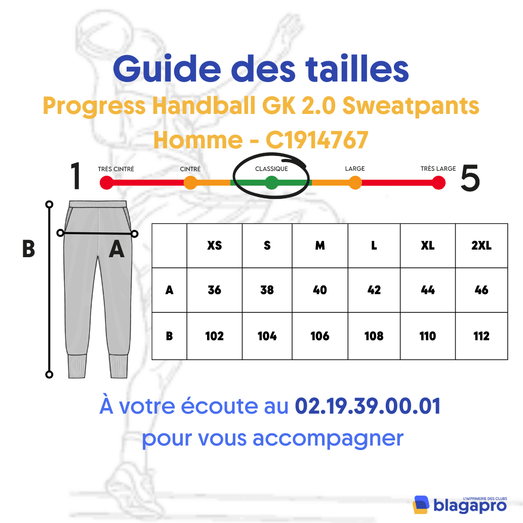 Progress Handball GK 2.0 Sweatpants Homme - C1914767 – Image 2