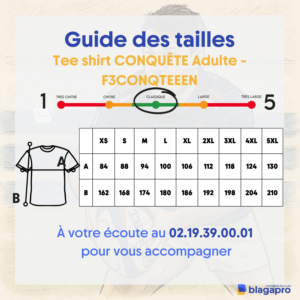 Tee shirt CONQUÊTE Adulte - F3CONQTEEEN – Image 2
