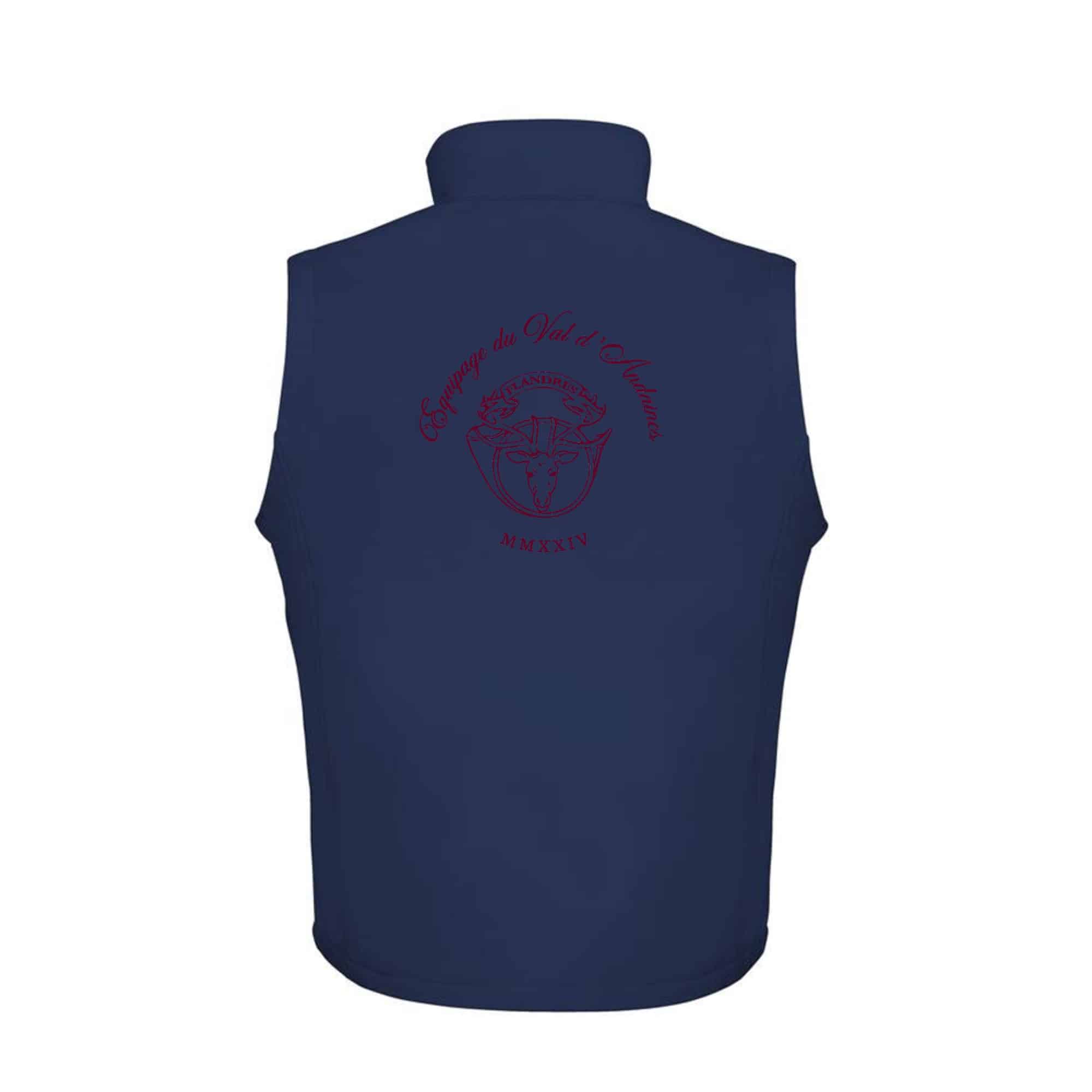 SOFTSHELL SANS MANCHE (femme) – Equipage du Val d'Andaines - Navy - R232F – Image 2