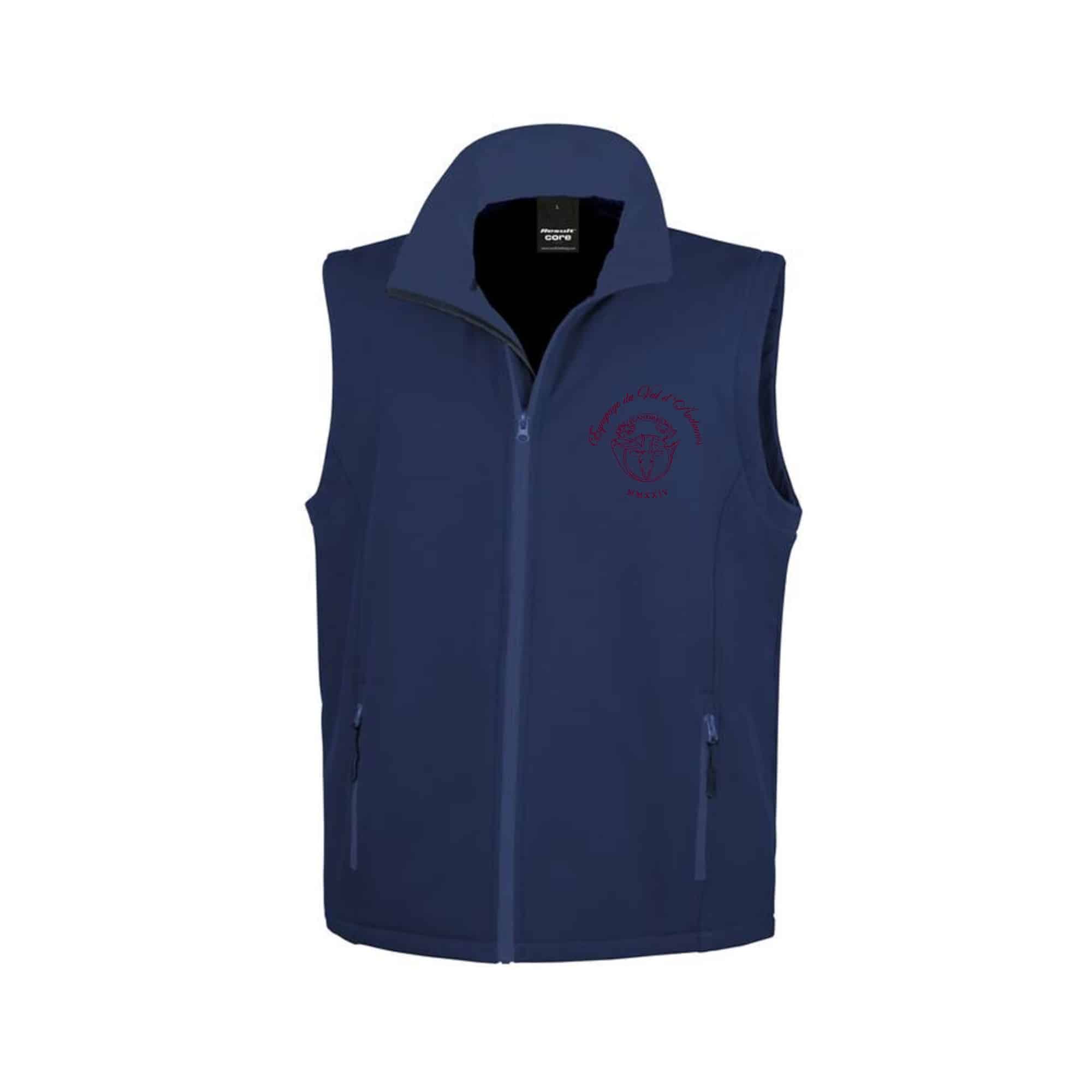 SOFTSHELL SANS MANCHE (femme) – Equipage du Val d'Andaines - Navy - R232F
