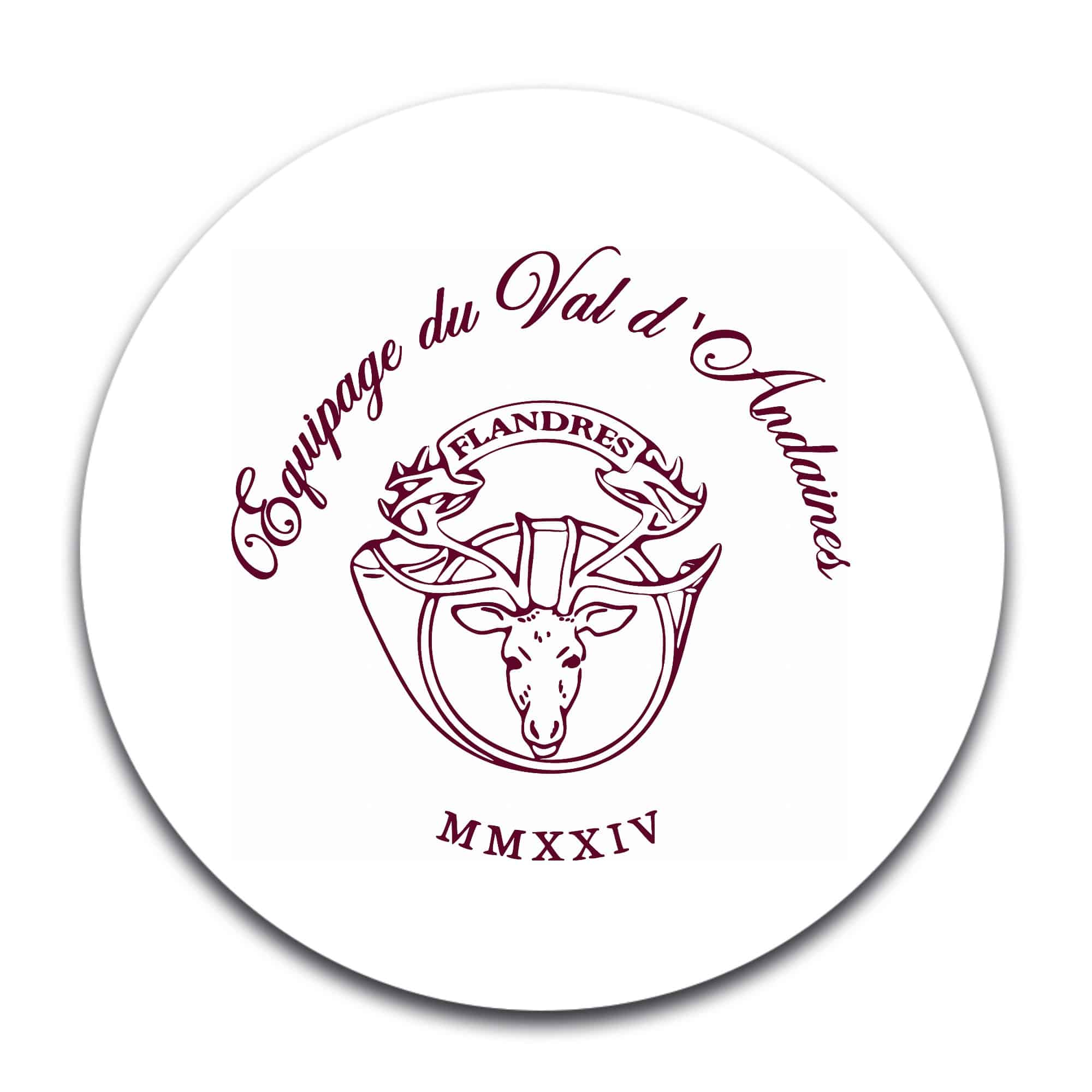 STICKER ROND - Equipage du Val d'Andaines - STI001