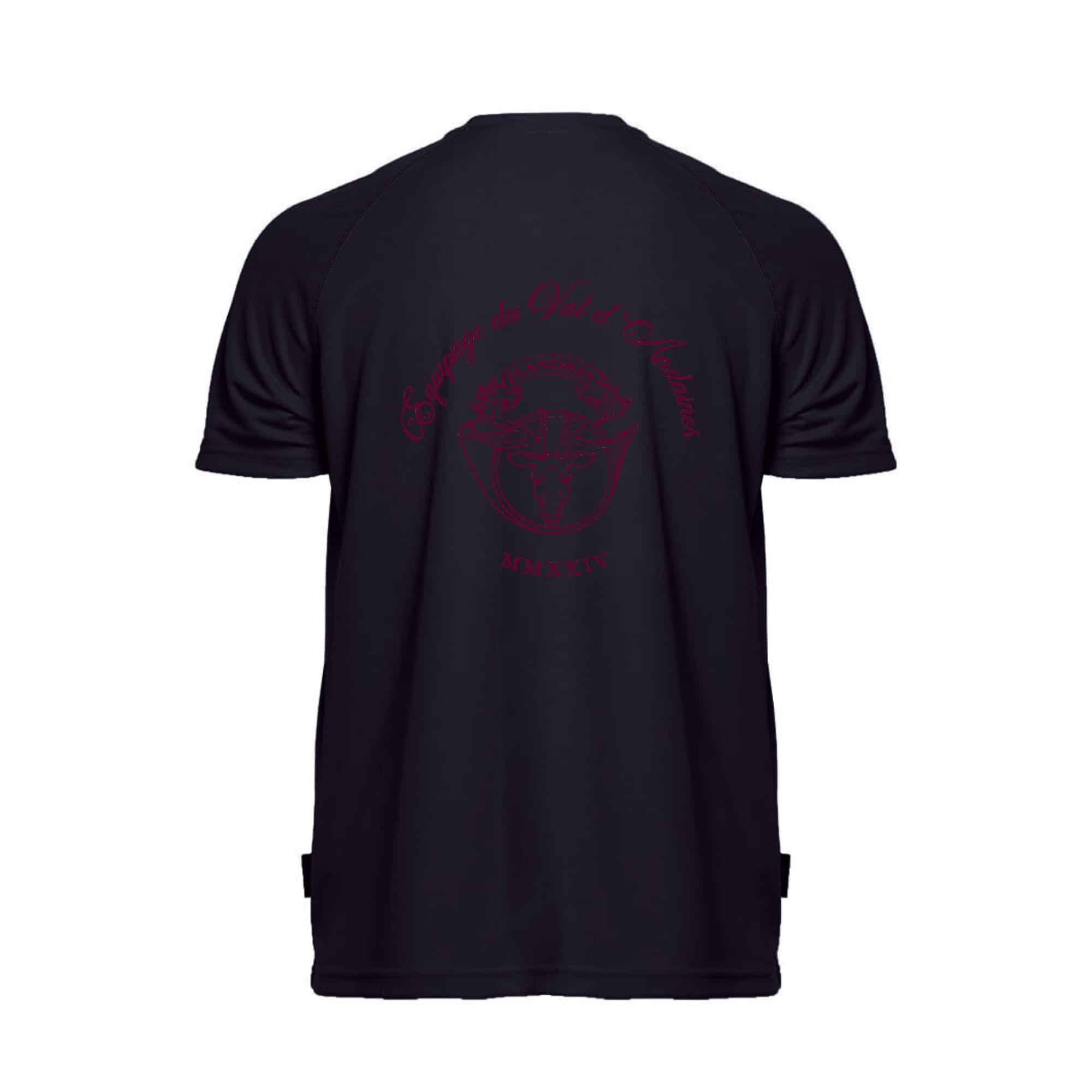 T-Shirt respirant (homme) - Equipage du Val d'Andaines - Navy - PK140 – Image 3