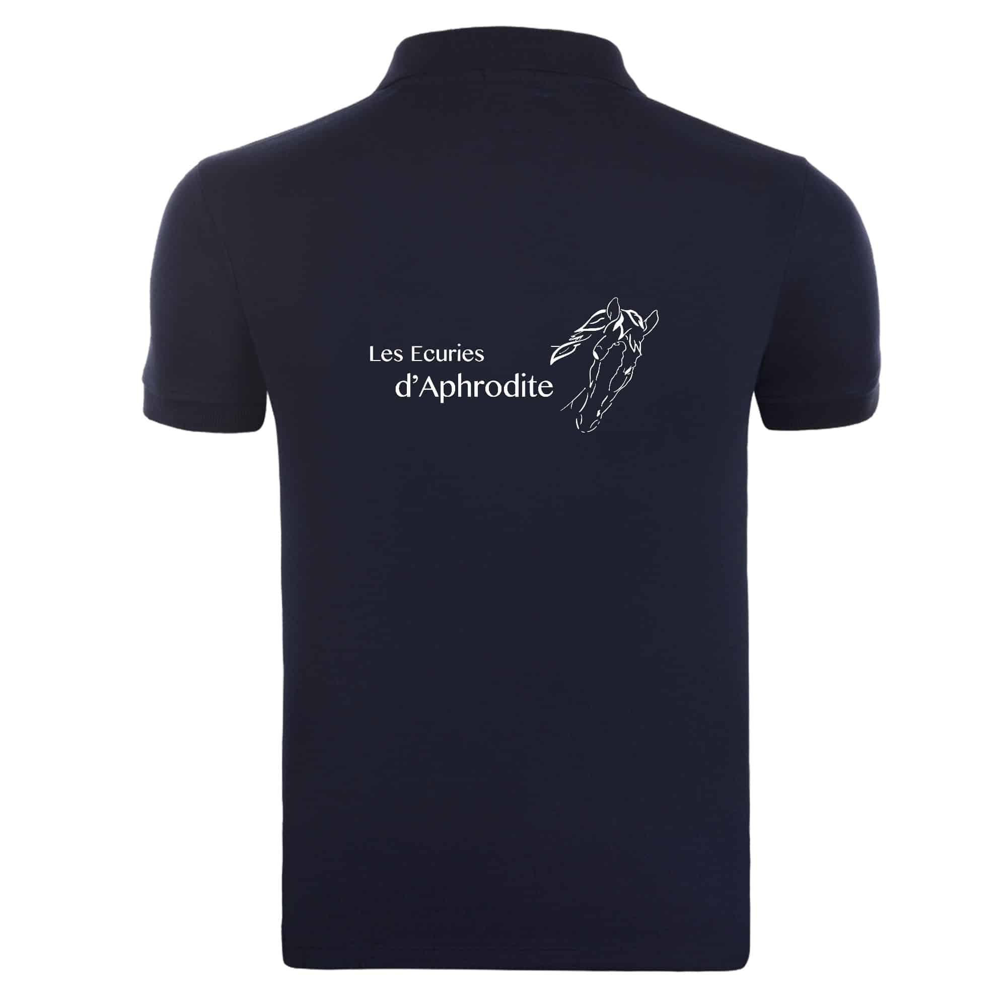 Polo premium (homme) - Les écuries d'Aphrodite - Navy - BCU426 – Image 2