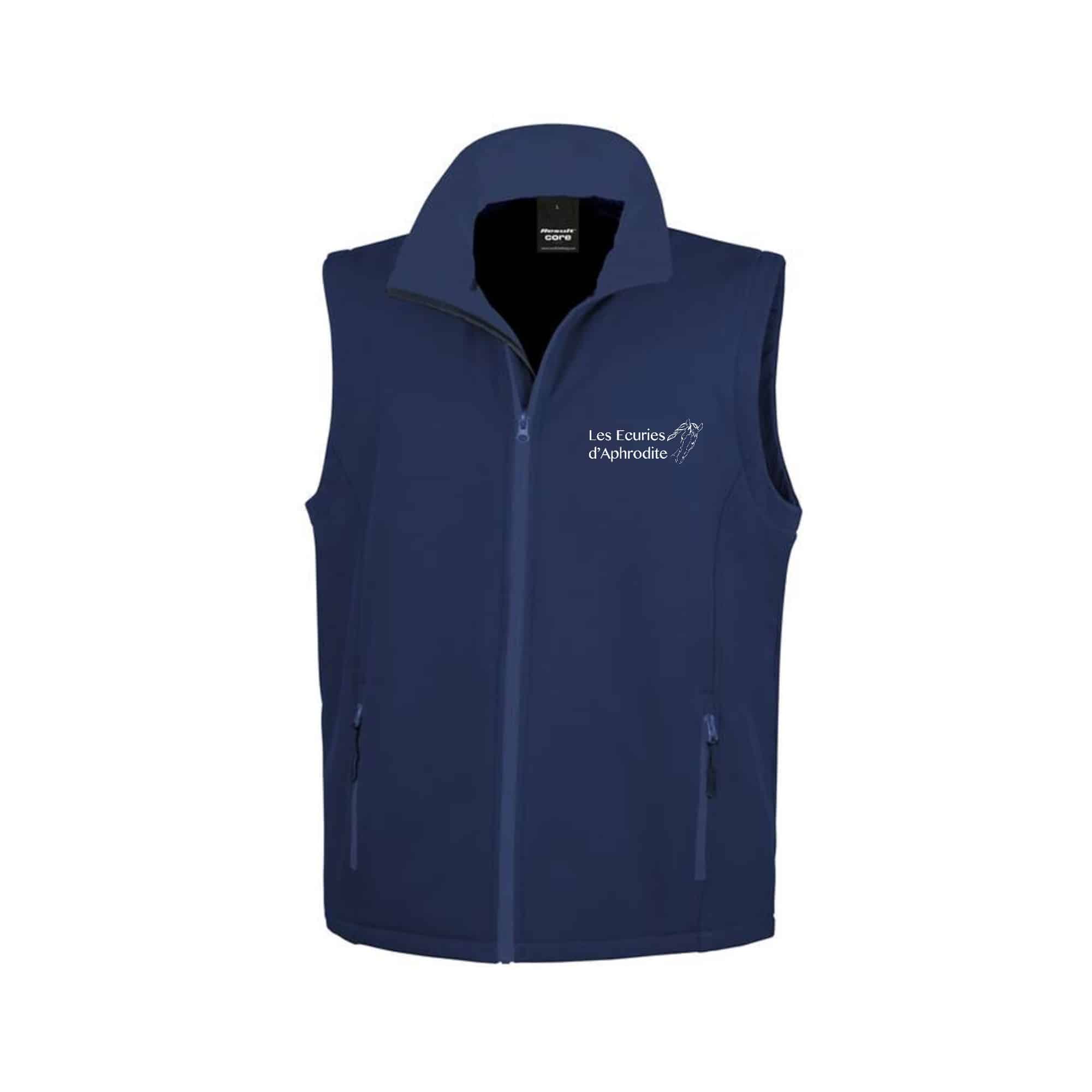 SOFTSHELL SANS MANCHE (femme) – Les écuries d'Aphrodite - Navy - R232F