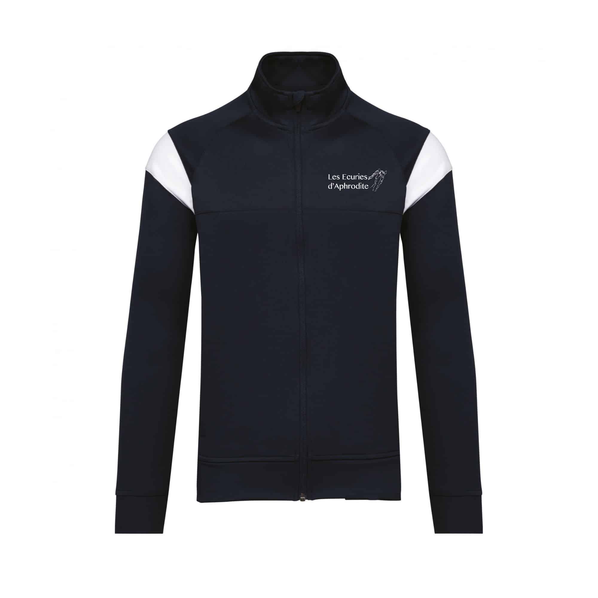 Veste de survêtement zippée (enfant) - Les écuries d'Aphrodite - Navy - PA391