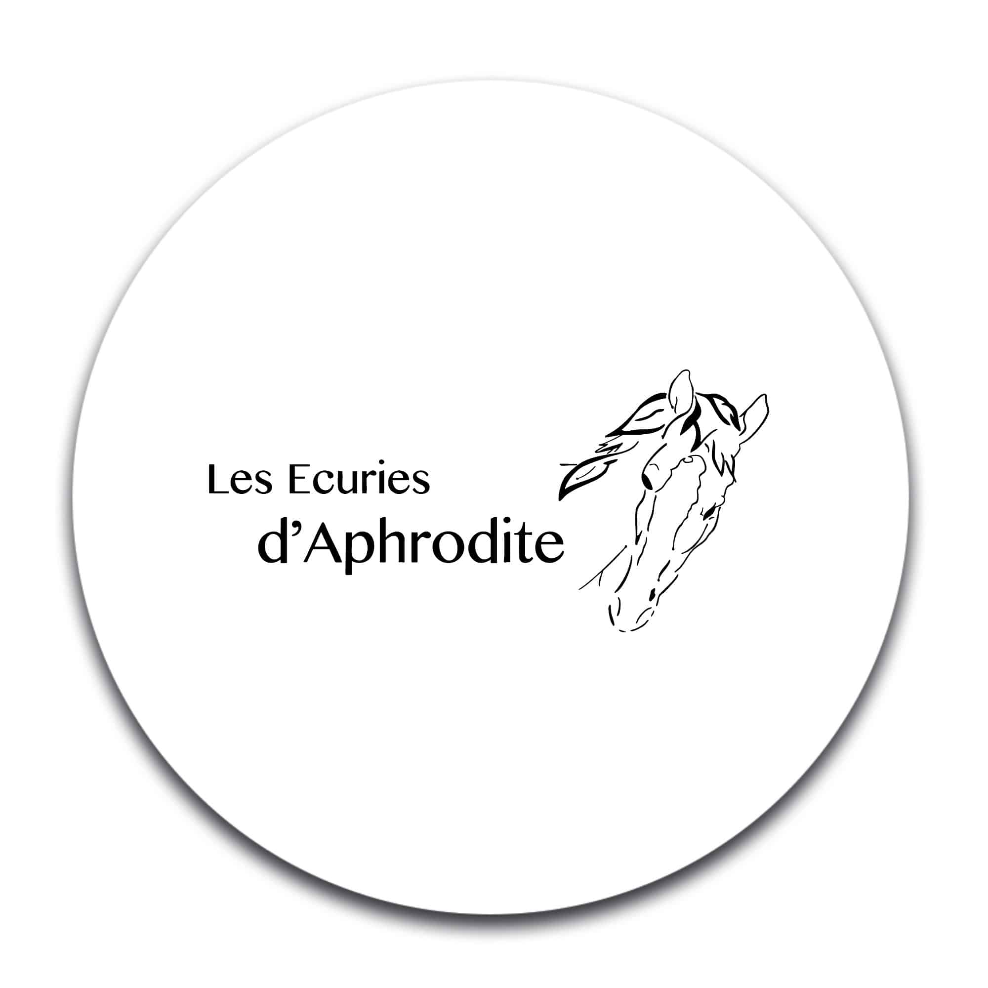 STICKER ROND - Les écuries d'Aphrodite - STI001