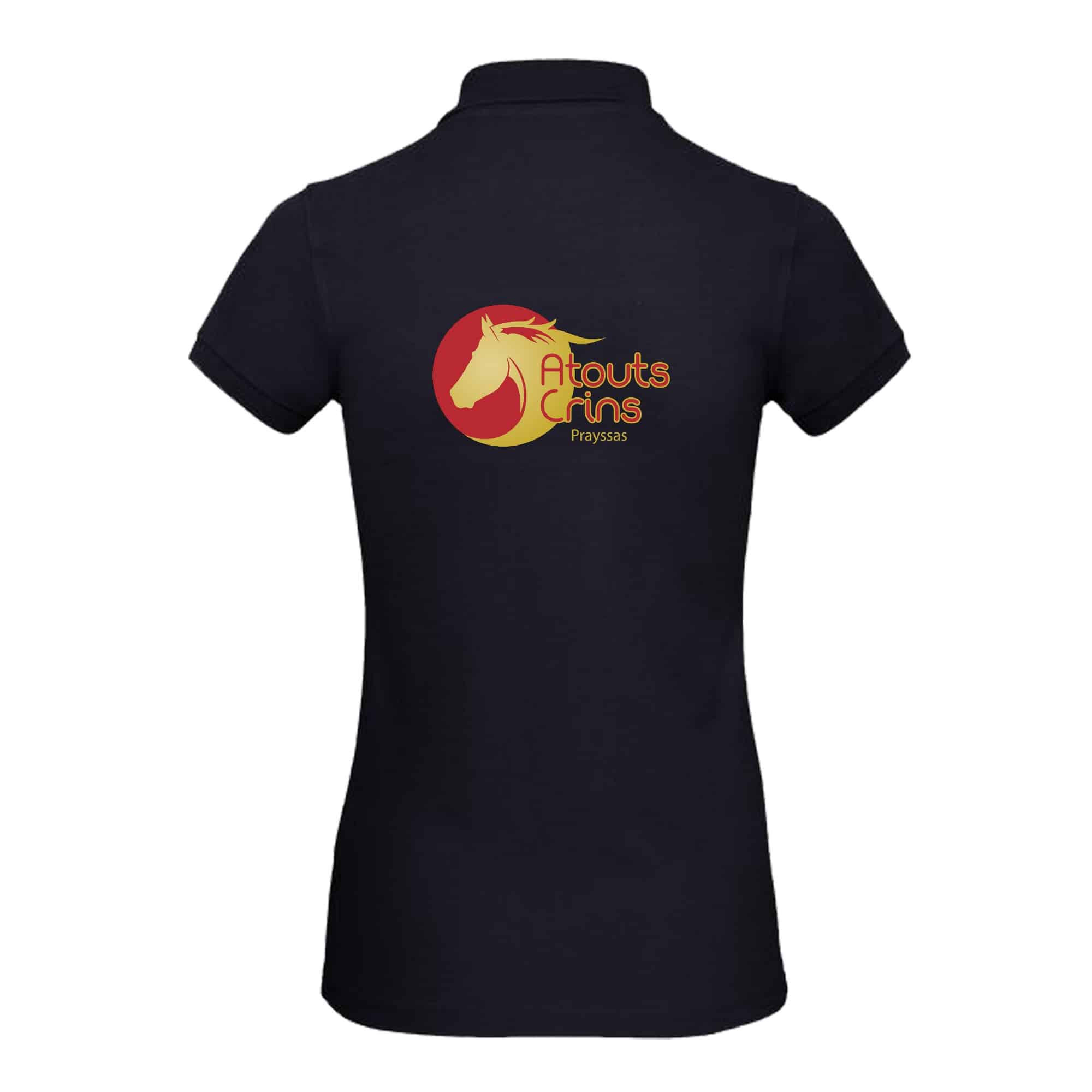 Polo premium (femme) - Association Atouts Crins - BCW463 – Image 3