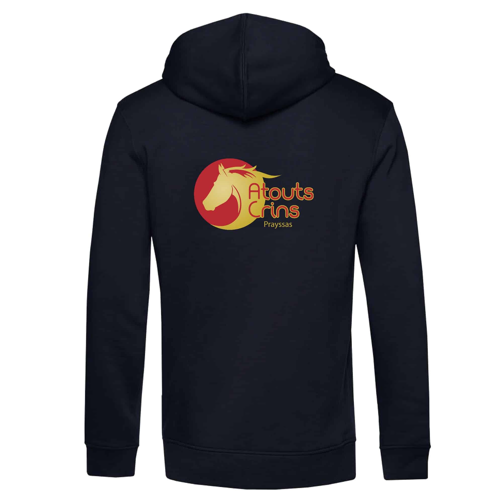 SWEAT A CAPUCHE (homme) - Association Atouts Crins - BCU33B – Image 5