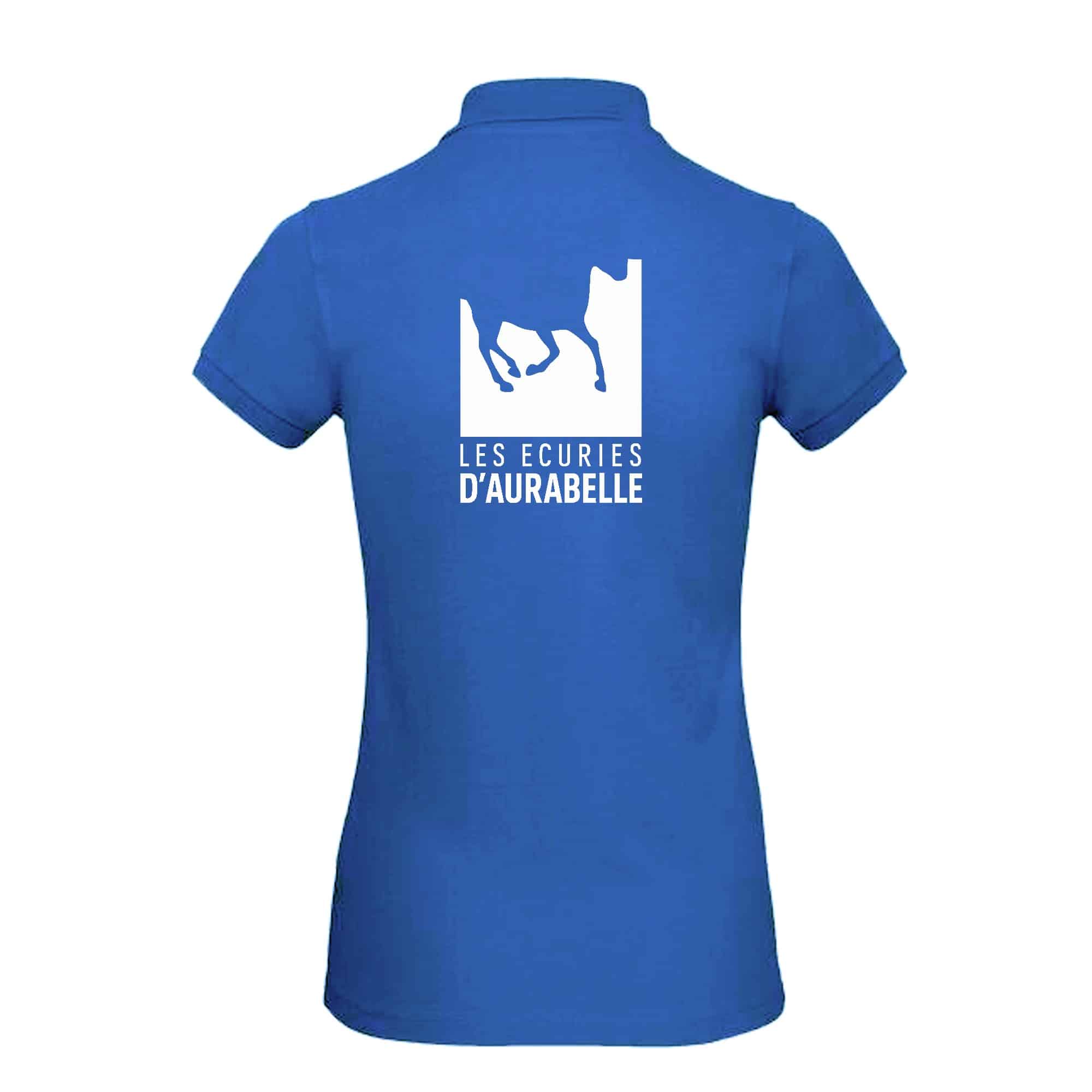 POLO (femme) - Cheval Nature Aurabelle - Bleu roi - BCI1F – Image 3