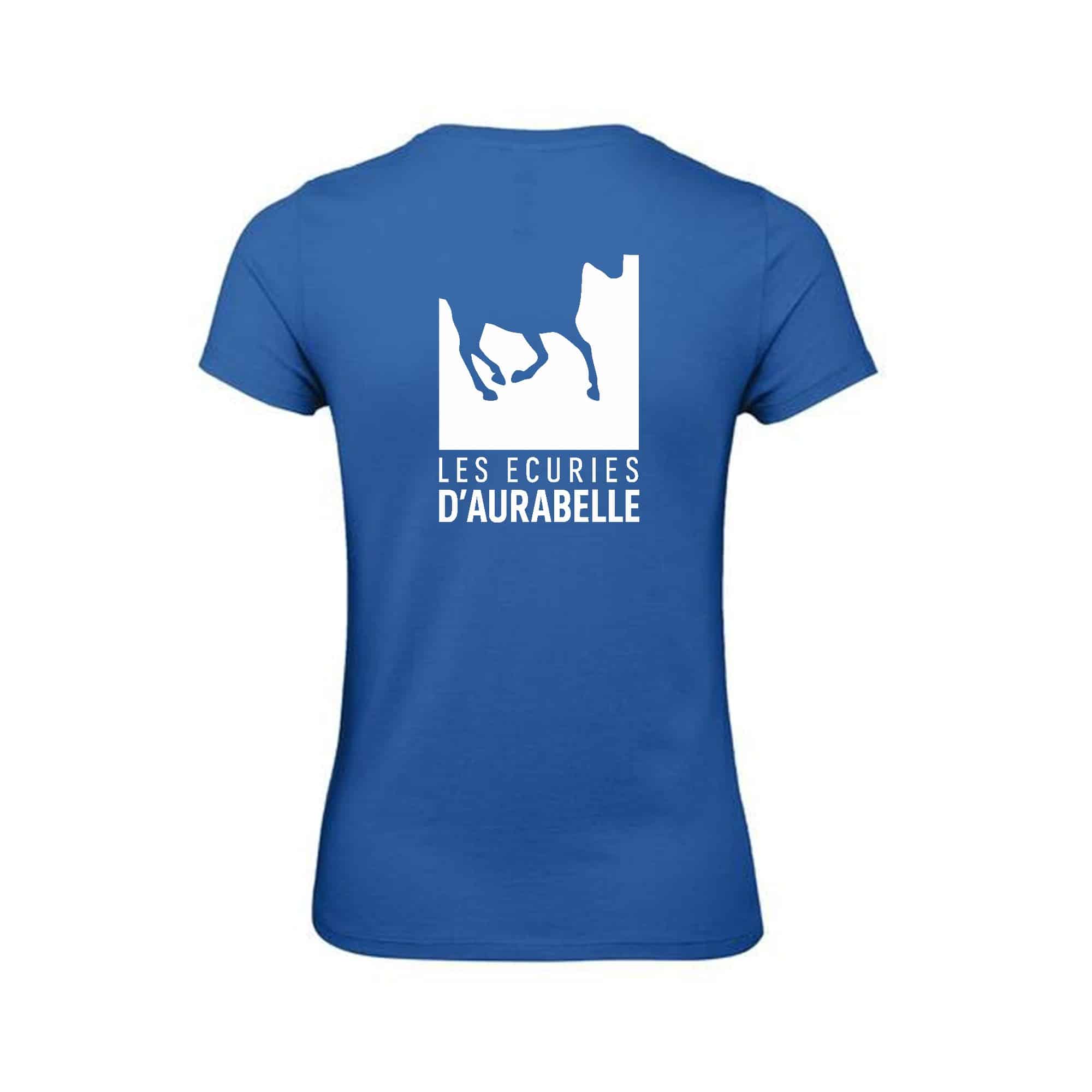 T-SHIRT (femme) - Cheval Nature Aurabelle - Bleu roi - BC04T – Image 3