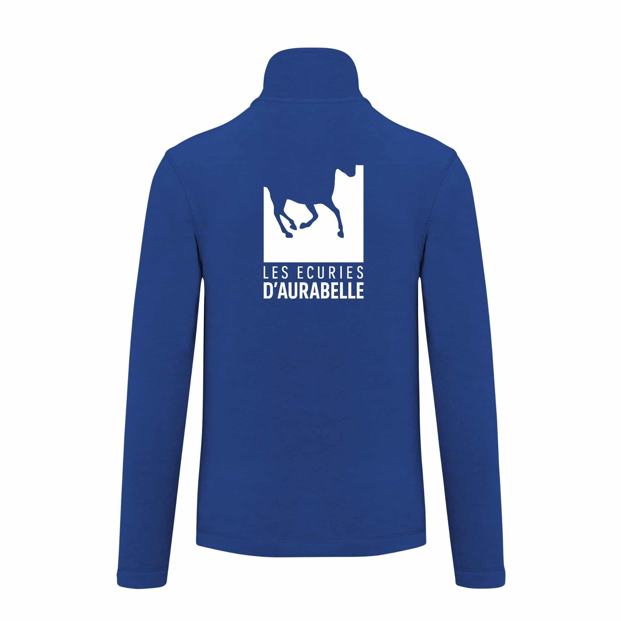 Veste micropolaire zippée (homme) – Cheval Nature Aurabelle - Bleu roi – K911 – Image 3