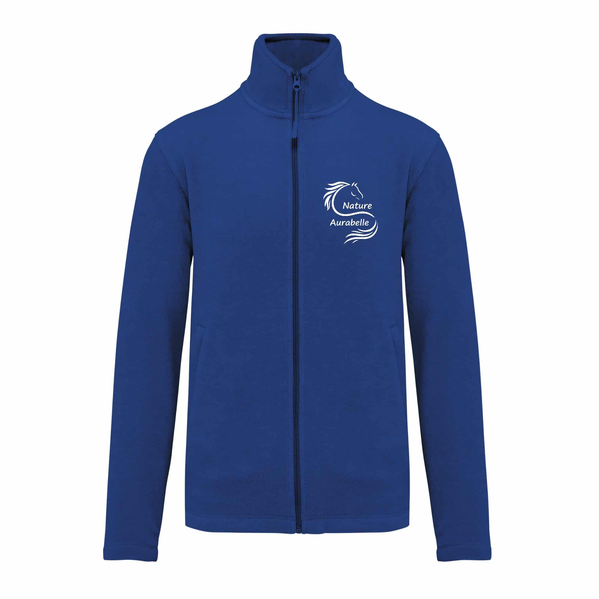 Veste micropolaire zippée (homme) – Cheval Nature Aurabelle - Bleu roi – K911