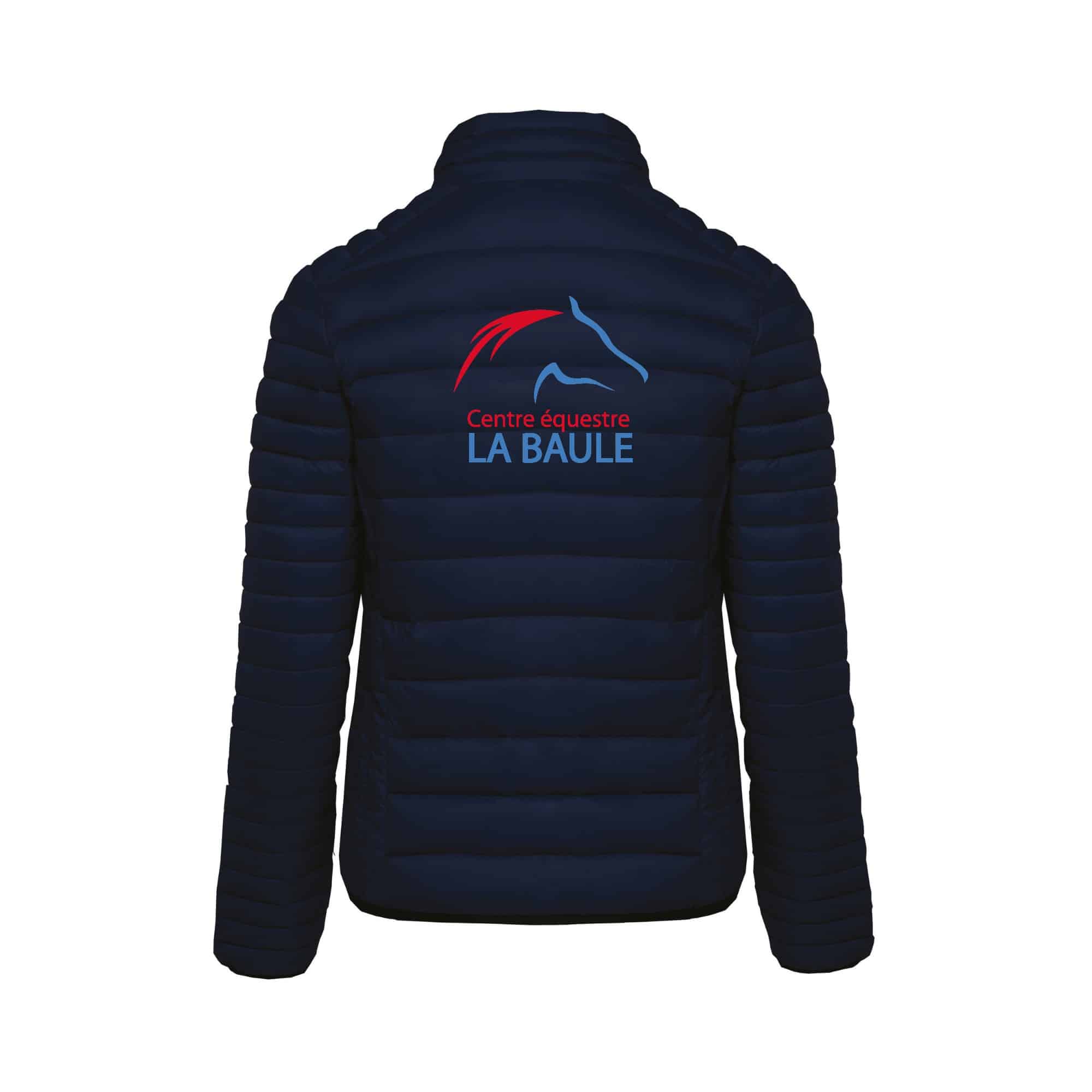 DOUDOUNE AVEC MANCHES (femme) - SARL CENTRE EQUESTRE BAULOIS - Navy - K6121 – Image 3