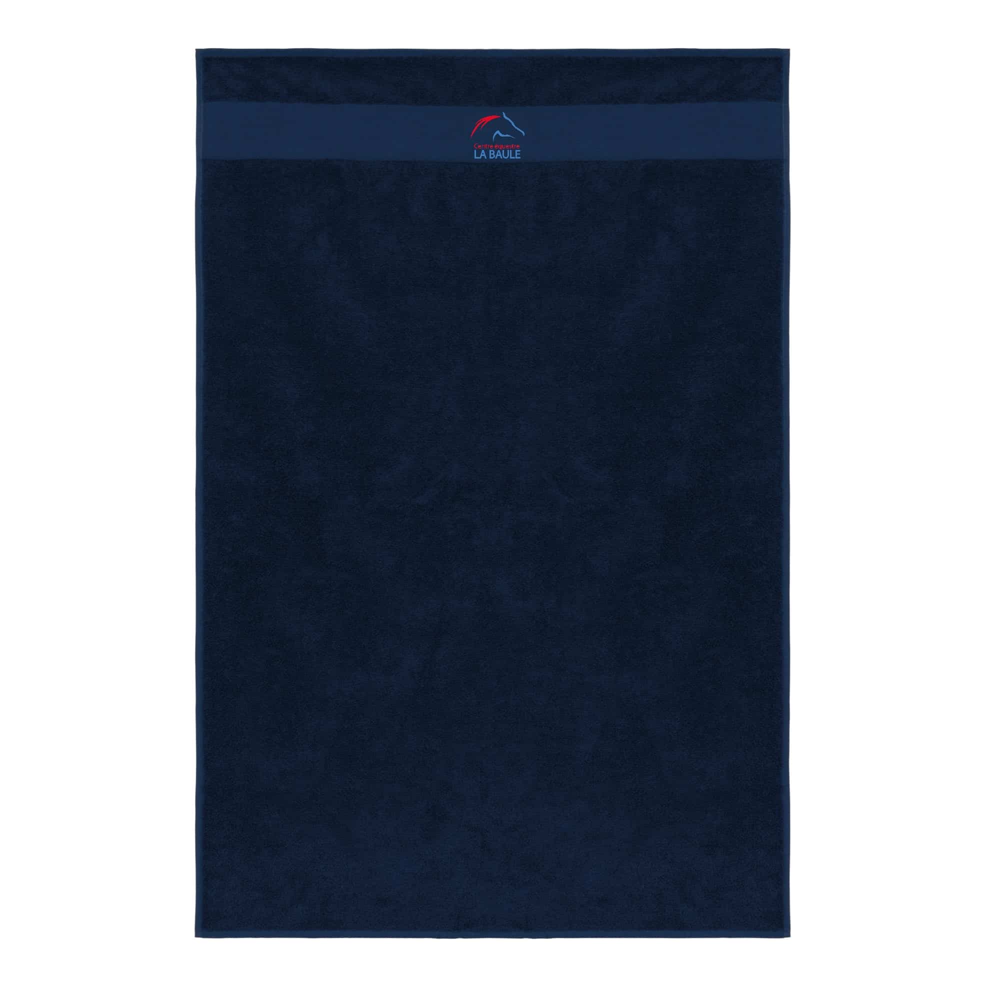 Serviette éponge - SARL CENTRE EQUESTRE BAULOIS - Navy - k111