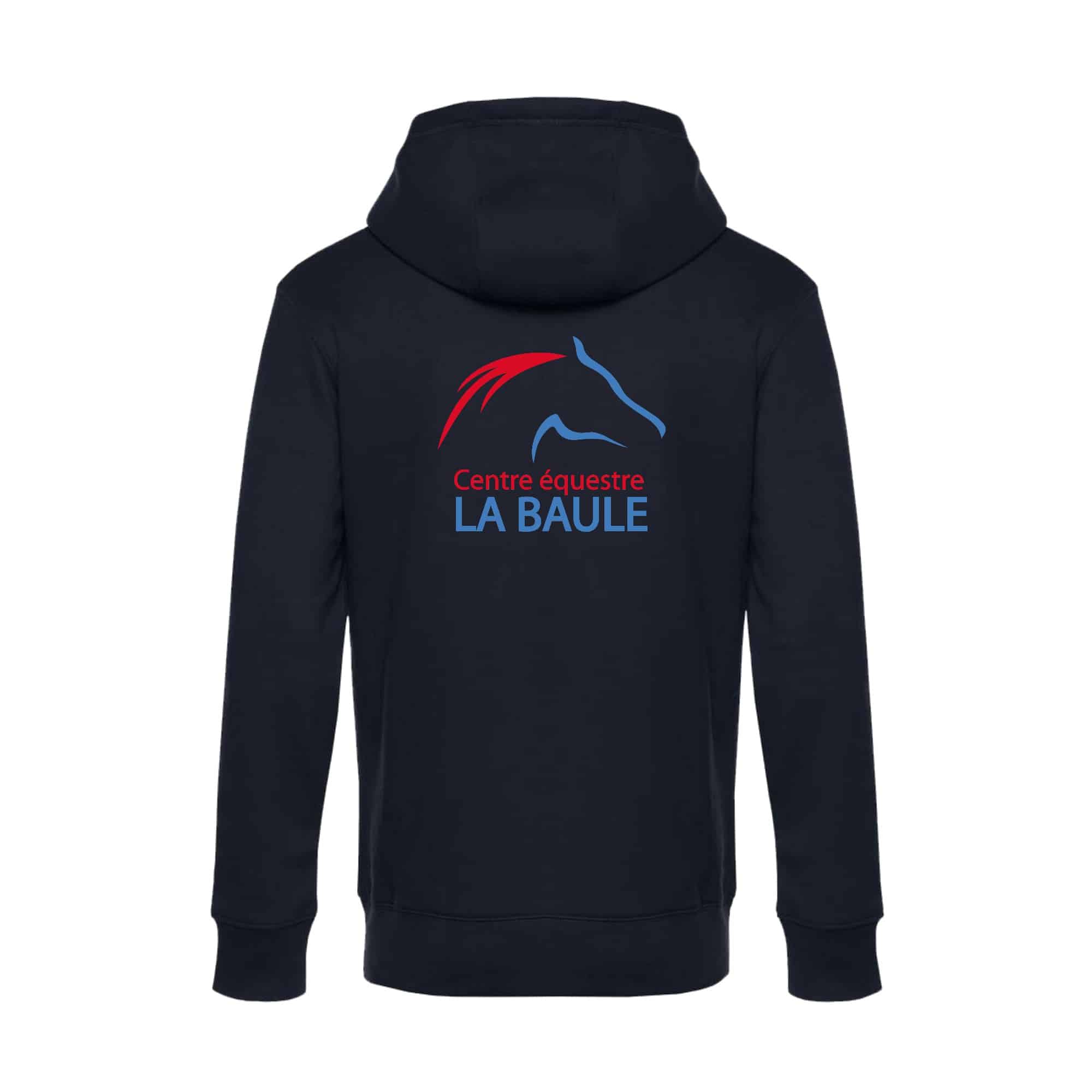 SWEAT ZIPPÉ (Homme) - SARL CENTRE EQUESTRE BAULOIS - Navy - BCU03K – Image 3