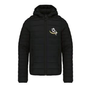 DOUDOUNE AVEC MANCHES ET CAPUCHE (enfant) - Les Ecuries des Beaux Vallons - Noir - K6112