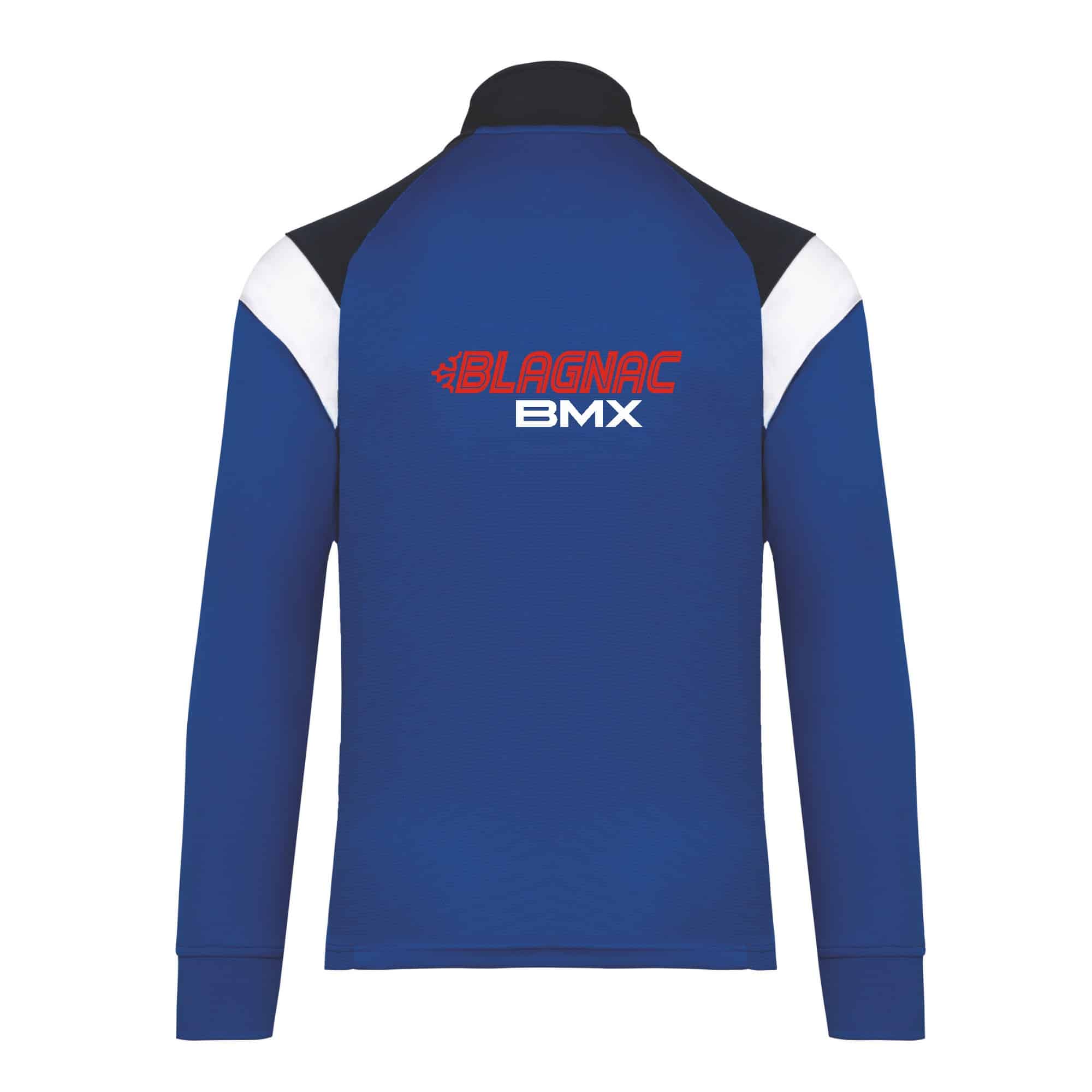 Veste de survêtement zippée (enfant) - Blagnac Bmx - Bleu roi - PA391 – Image 2