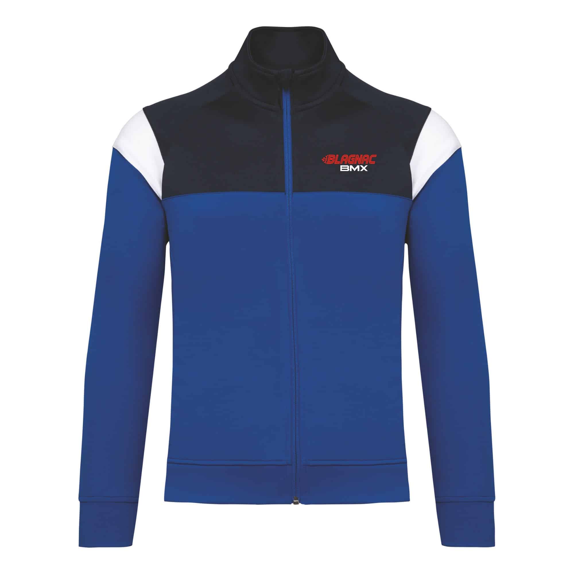 Veste de survêtement zippée (enfant) - Blagnac Bmx - Bleu roi - PA391