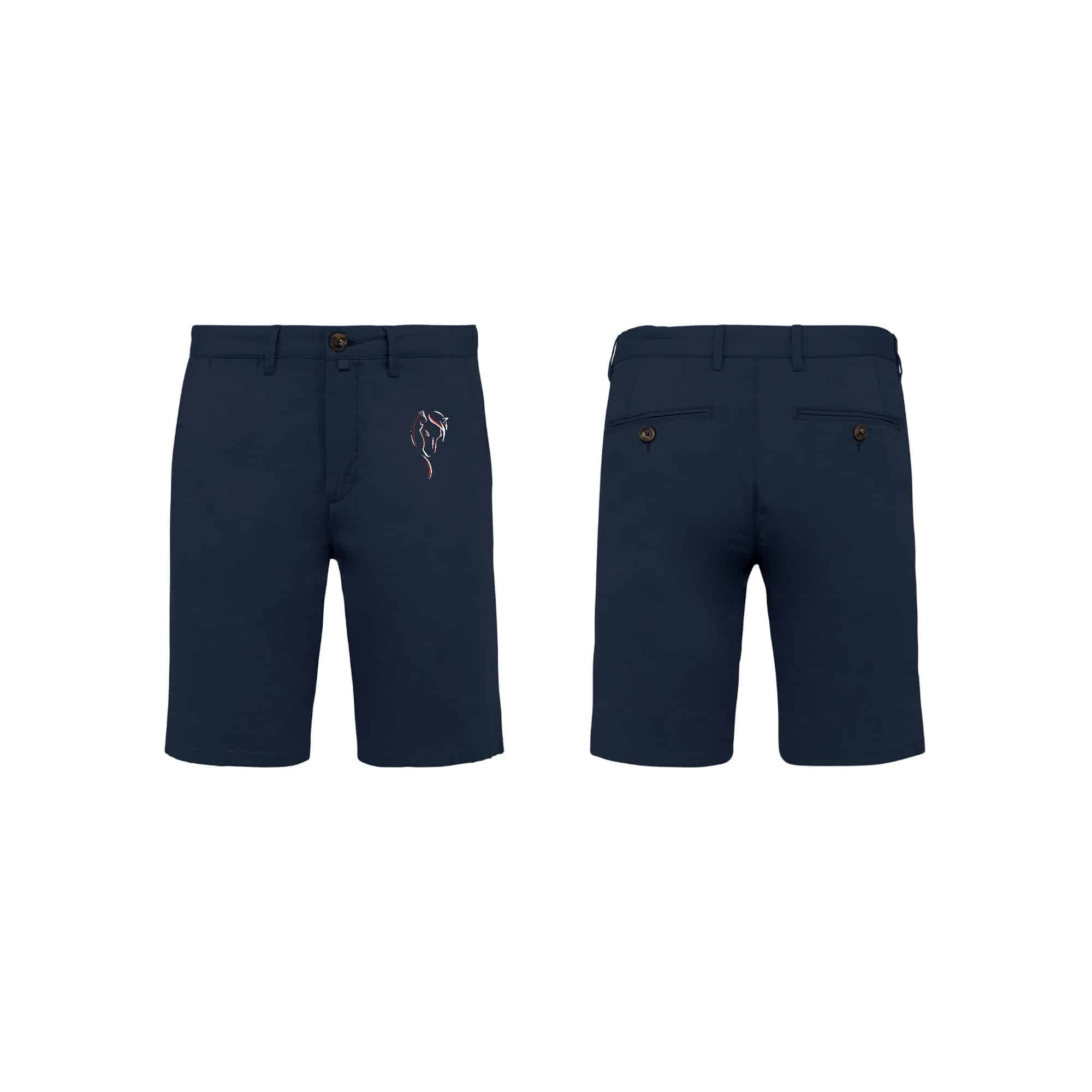 Bermuda chino premium (femme) - ecurie du bois de la ville - Navy - NS739