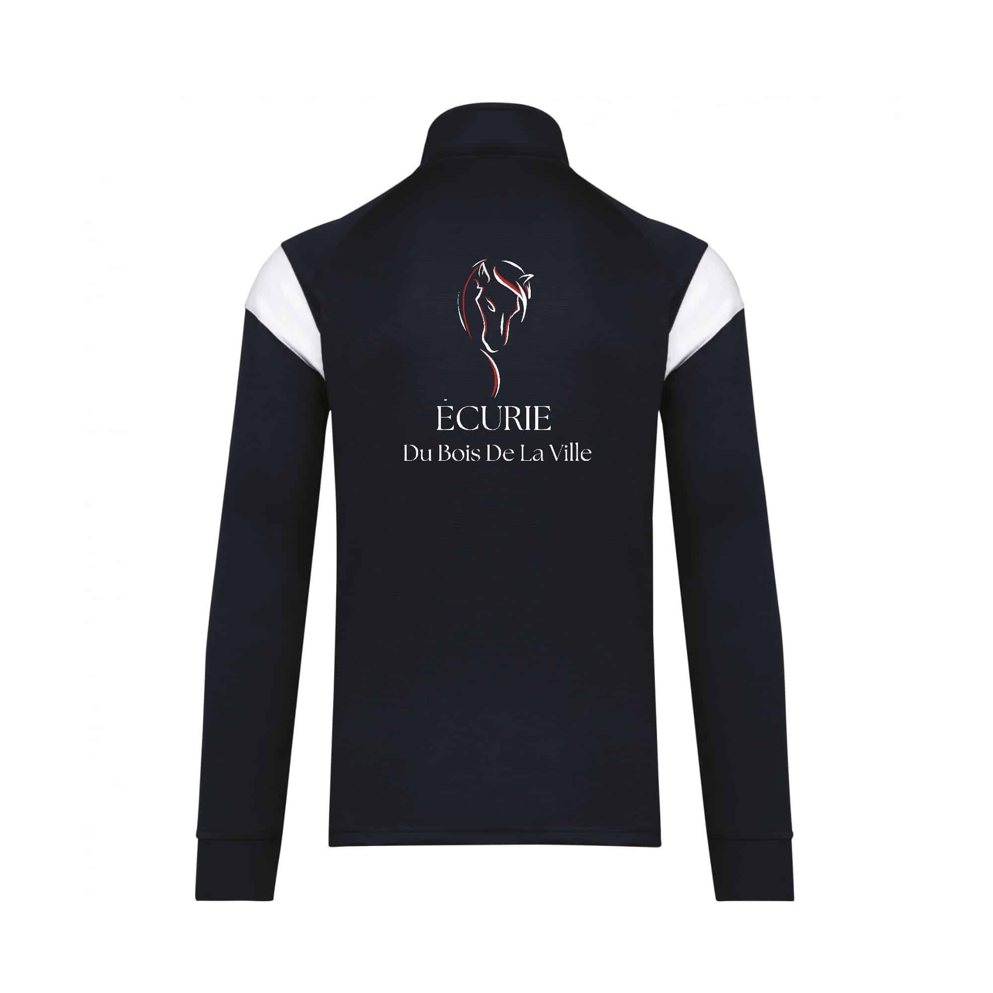 Veste de survêtement zippée (enfant) - ecurie du bois de la ville - Navy - PA391 – Image 2