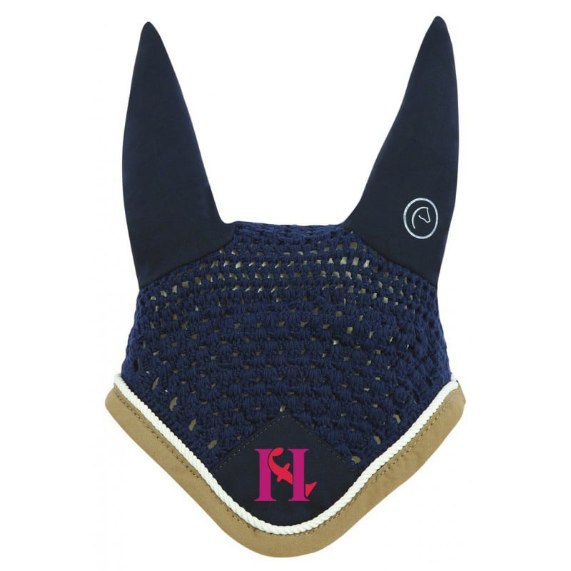 Bonnet chasse mouches EQUITHÈME Polyfun - HF coaching - Navy - 30697