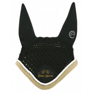 Bonnet chasse mouches EQUITHÈME Polyfun - ÉDEN HORSE (13) - Noir - 30697