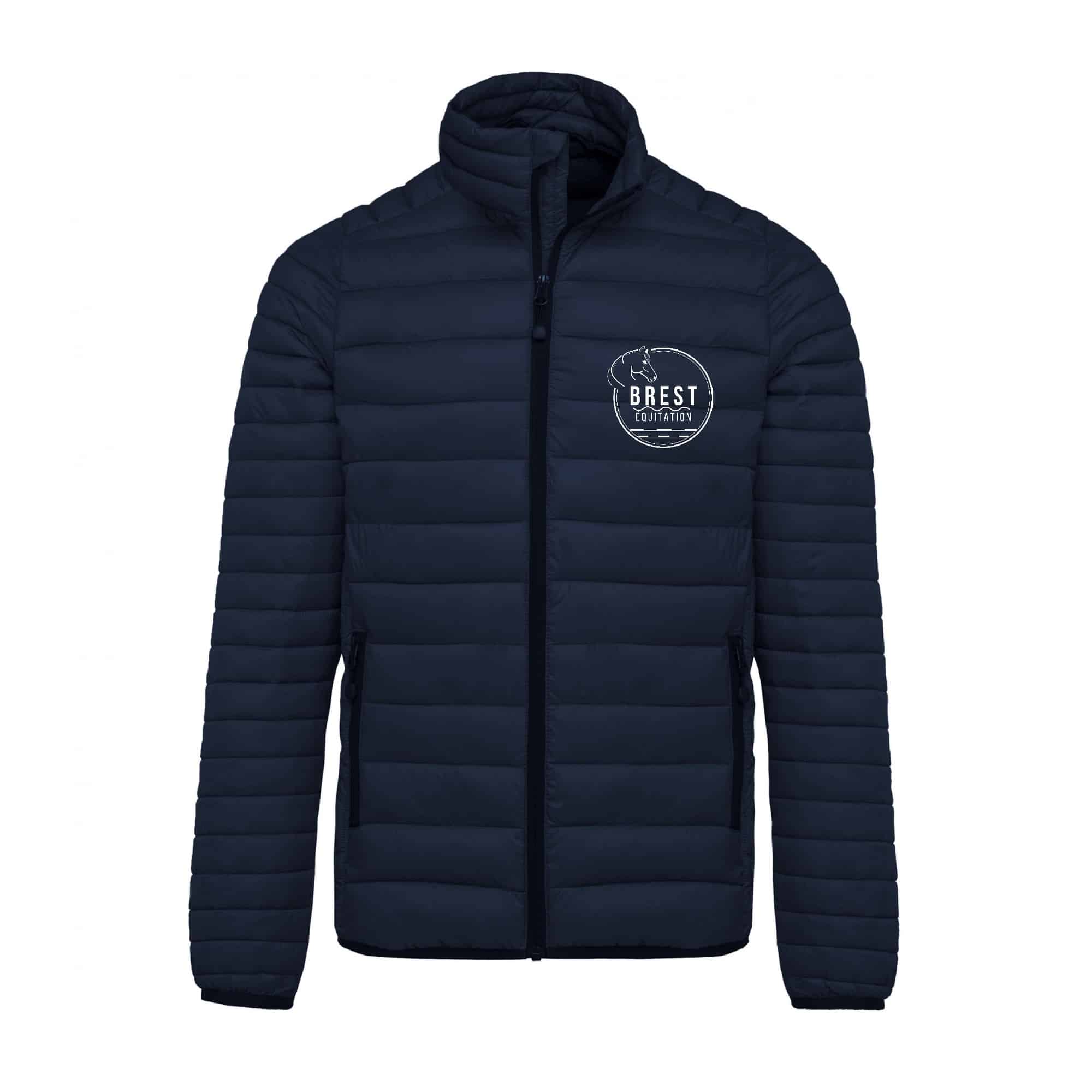 DOUDOUNE AVEC MANCHES (homme) - Brest Equitation - Navy - K6120