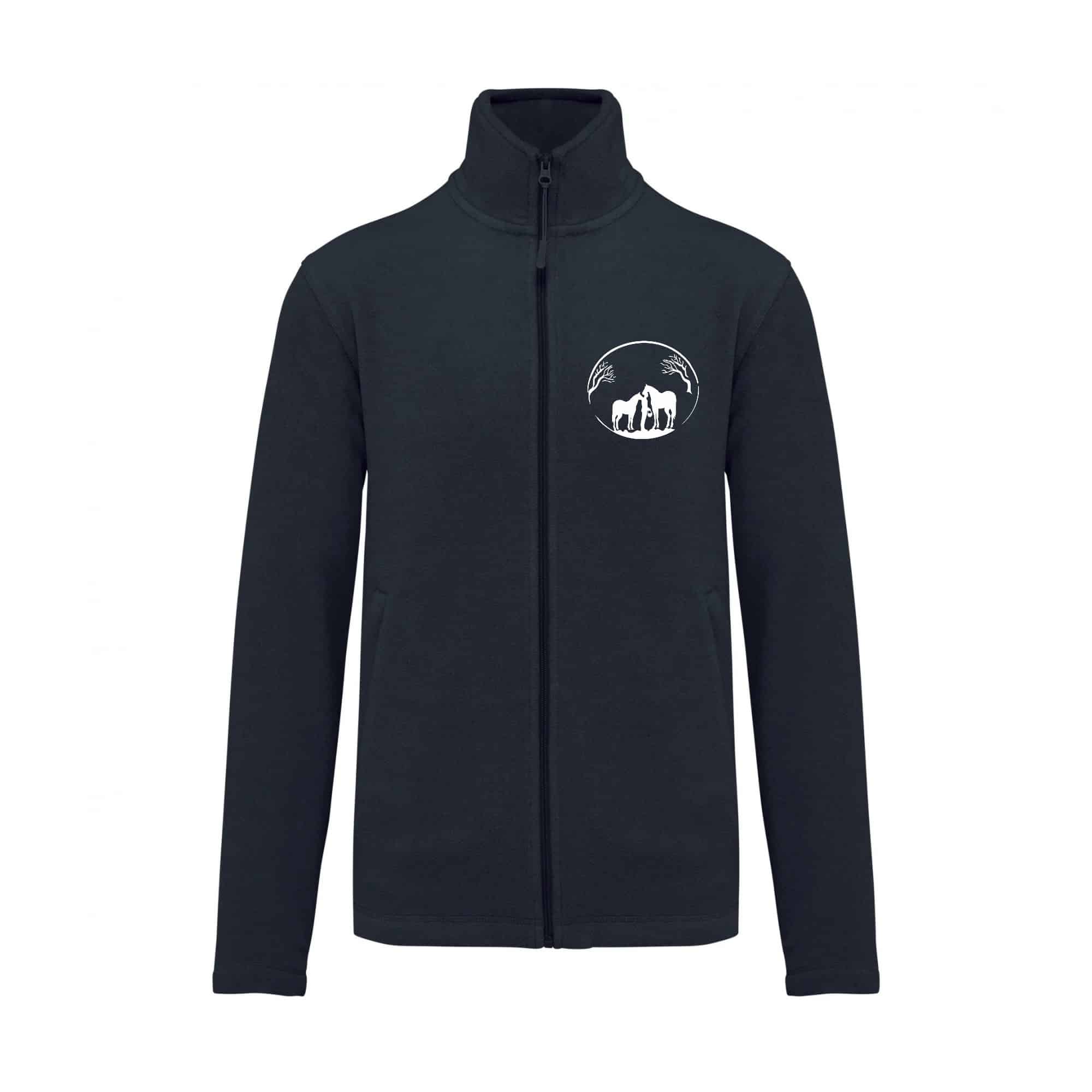 Veste micropolaire zippée (femme) – Earl de la bruyère - Navy – K907