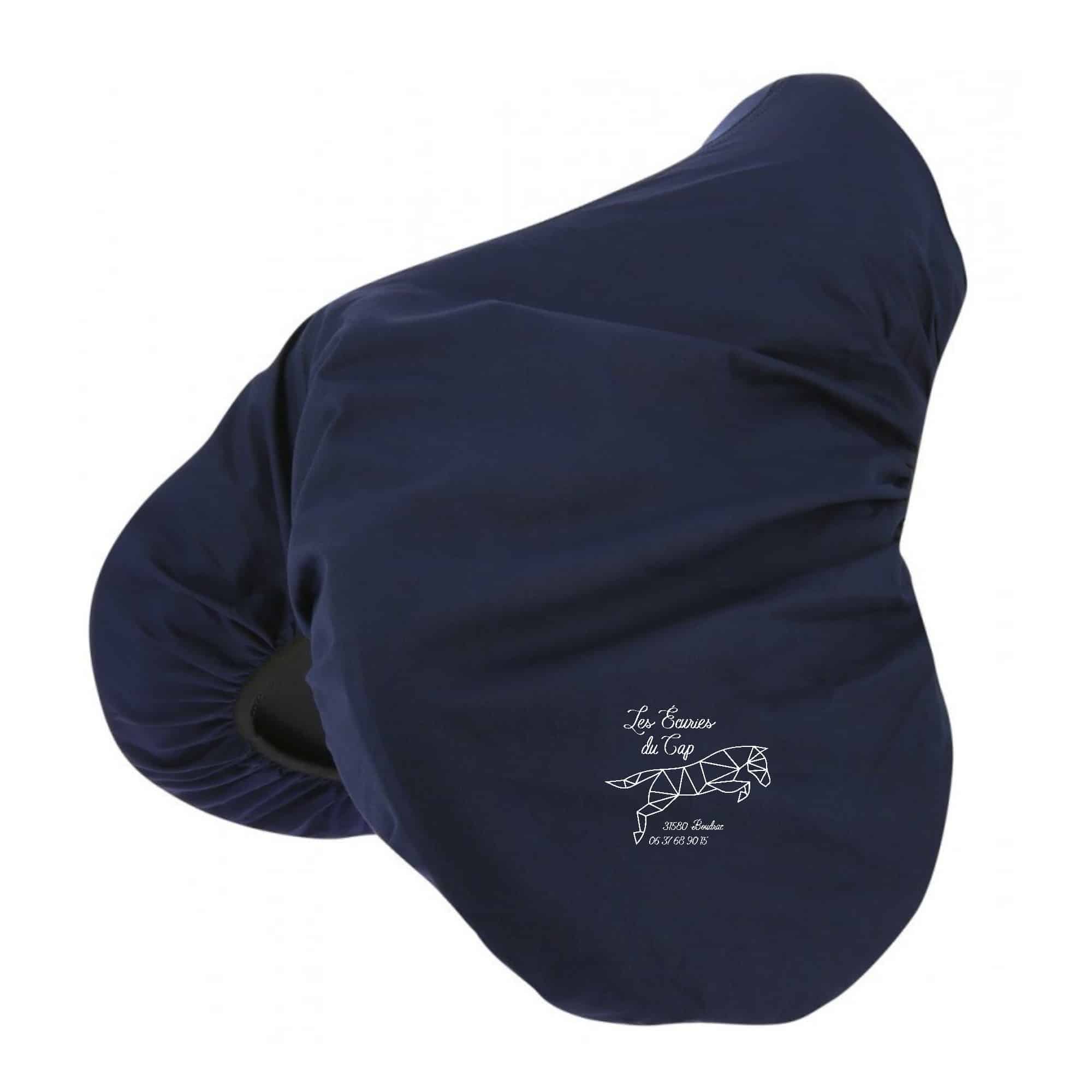 Housse de selle en coton Ridding World - Les écuries du Cap/ Les cavaliers du Cap - Navy - 205100