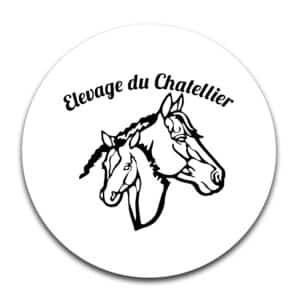 STICKER ROND - Elevage du Chatellier - STI001