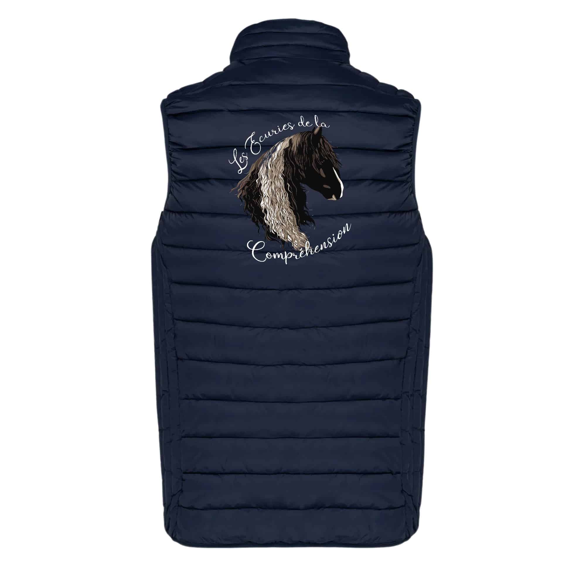 DOUDOUNE SANS MANCHES (femme) - Les écuries de la compréhension - Navy - K6114 – Image 3