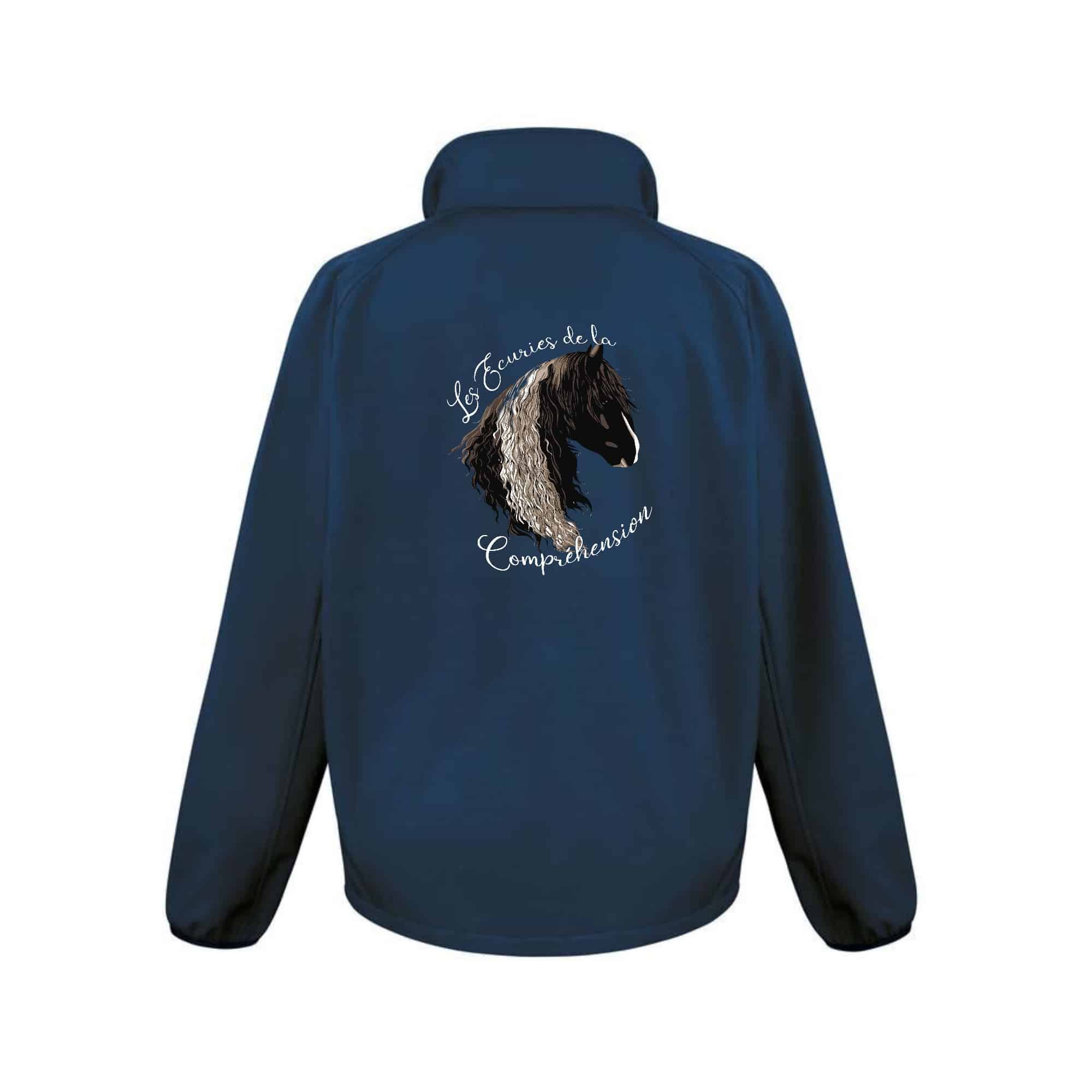 SOFTSHELL ECO (femme) – Les écuries de la compréhension - Navy - R231F – Image 3