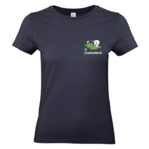 T-SHIRT (femme) - Les écuries de la Courbotterie - Navy - BC04T